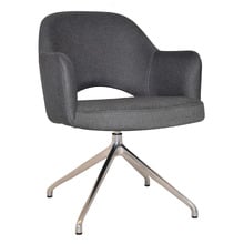 Lex Cotton-Blend Trestle Armchairs (Set of 2)